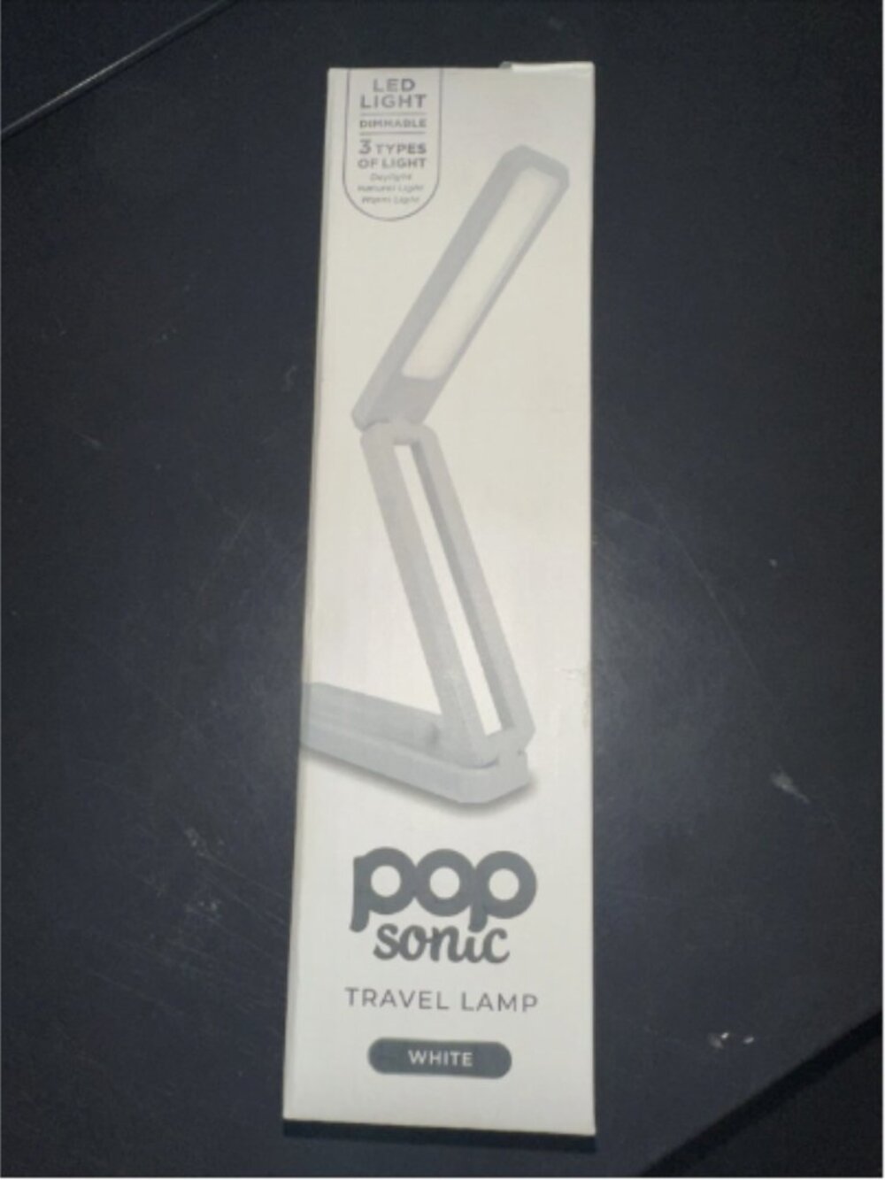 Pop Sonic Collapsible & Adjustable Desk & Travel Lamps-White-NEW-H500467